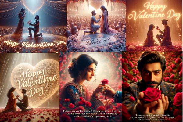 How to Create Valentine Day AI Image